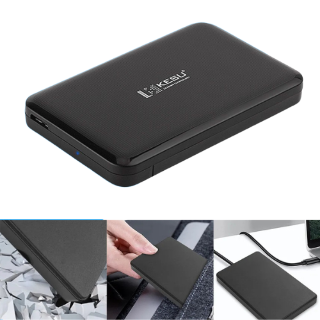 KESU Orignal USB 3.0 Portable 2.5" Hard Drive/SSD Case – Ultra Fast 100MB/s Speed