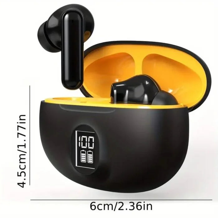 Wireless Bluetooth Earbuds with LED Display & ENC Mic – 2025 New Arrival