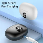 Wireless Bluetooth Earbuds with LED Display & ENC Mic – 2025 New Arrival