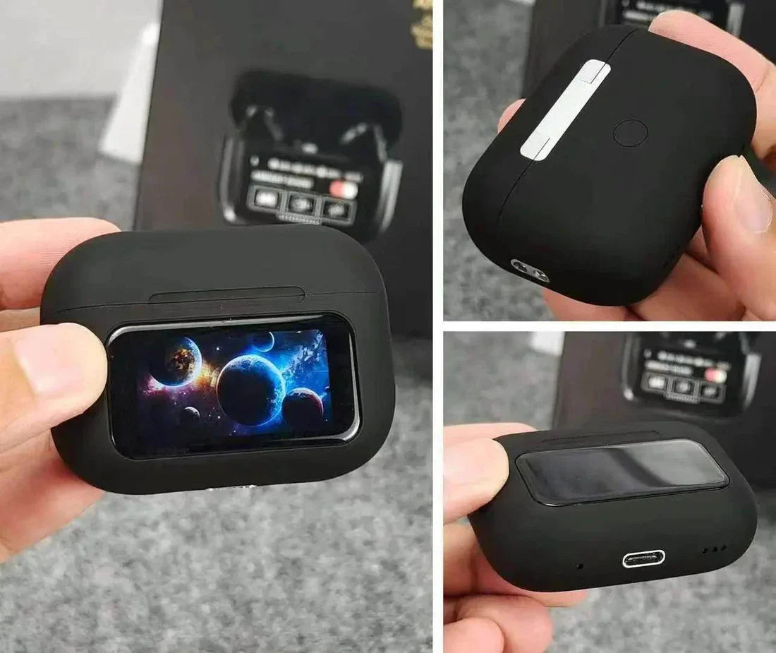A9 Pro ANC/ENC Wireless Earbuds with Touchscreen Charging Case