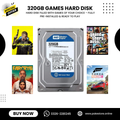 320GB Preloaded PC Games Hard Disk – Filled With Your Favorite Games – Plug & Play Ready