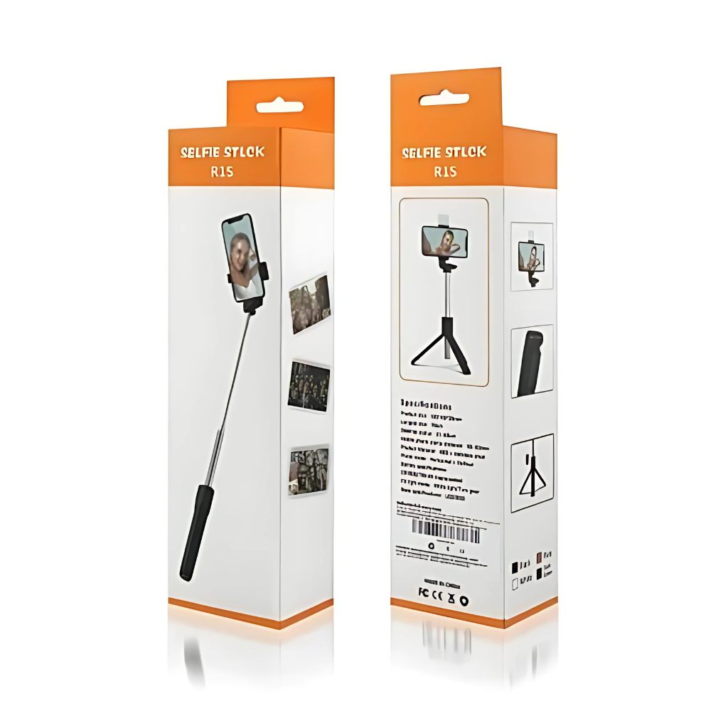 4 in 1 Wireless Selfie Stick Tripod with Bluetooth Shutter & LED Light  Foldable & Rechargeable