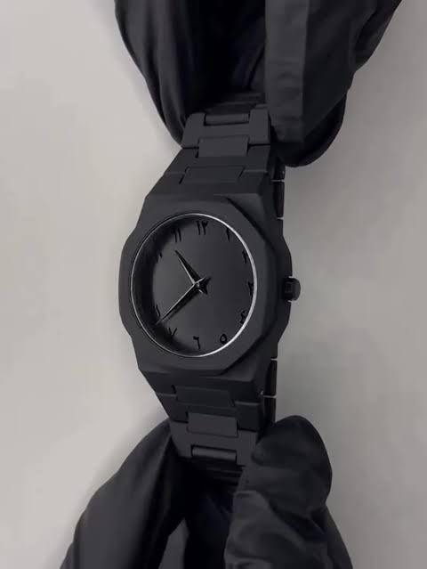 Full Black Premium Analog Men’s Watch – Lightweight, Stylish & Elegant Design