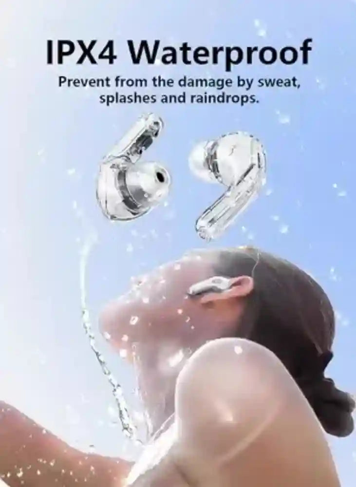 Air 39 Gaming Earbuds – Transparent Design, LED Display, IPX4 Waterproof & ENC Mic